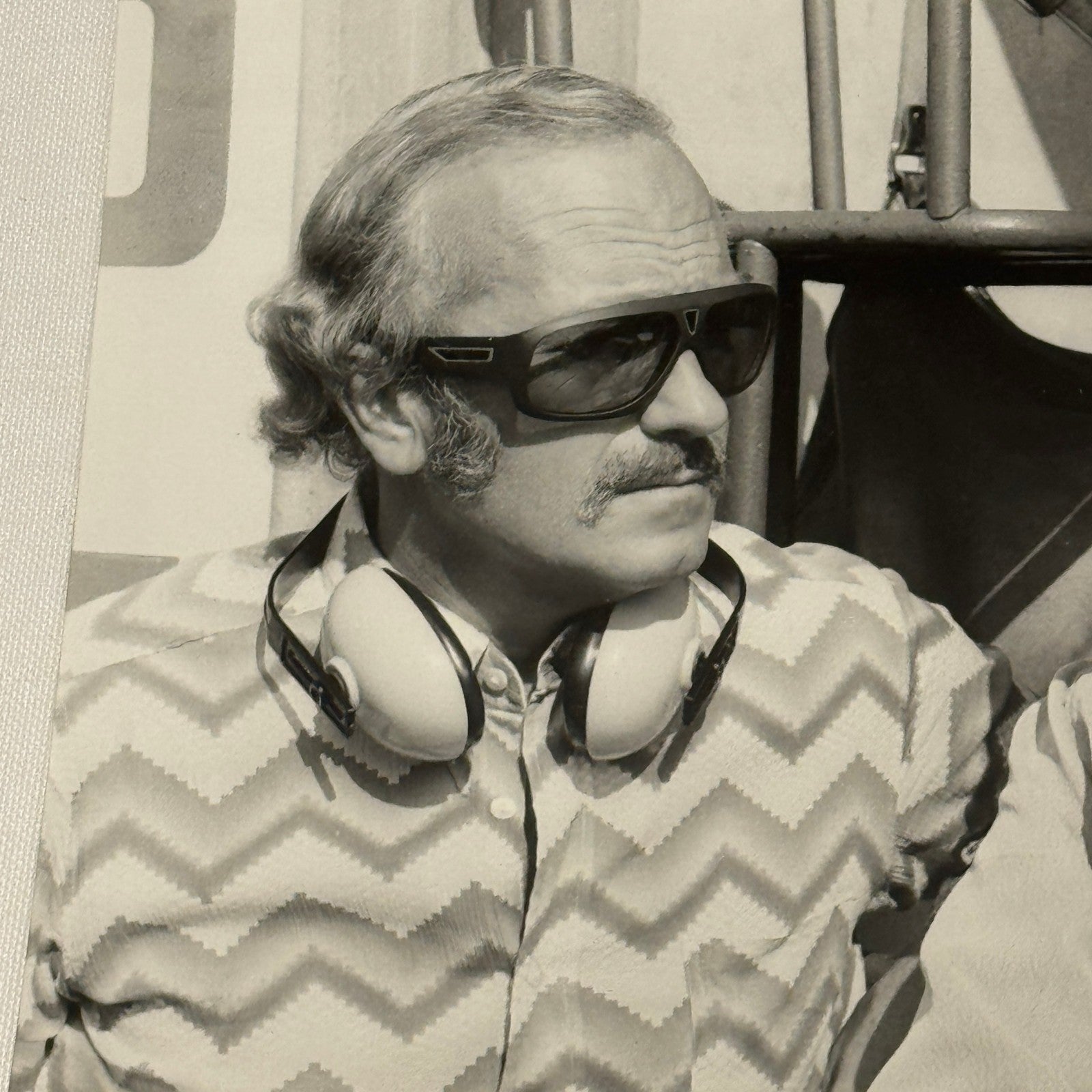 Vintage Racing Photo 1972 Italian Grand Prix Emerson Fittipaldi Colin Chapman