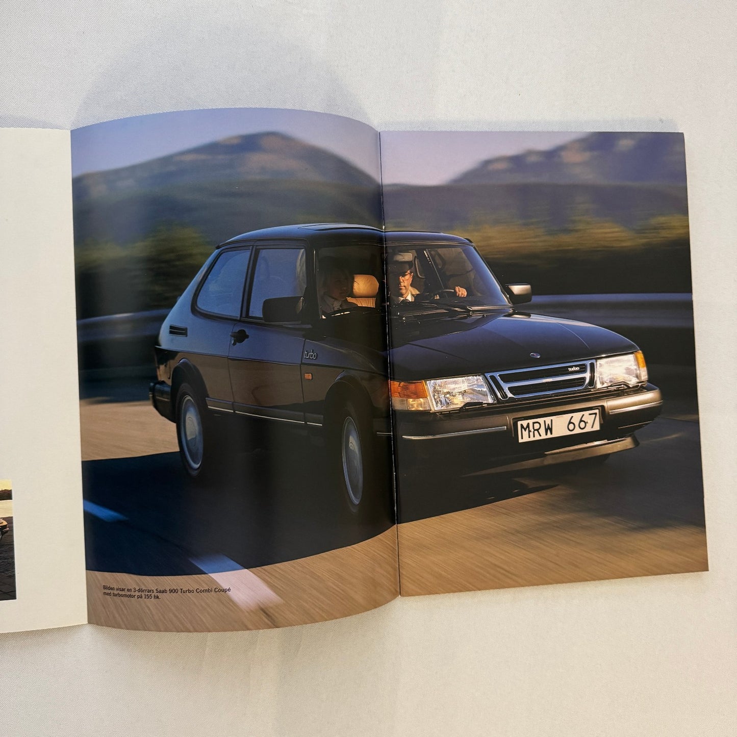 Vintage Saab 900 Car Sales Brochure Catalog 900 Turbo 900i 900C Car SWEDISH Text