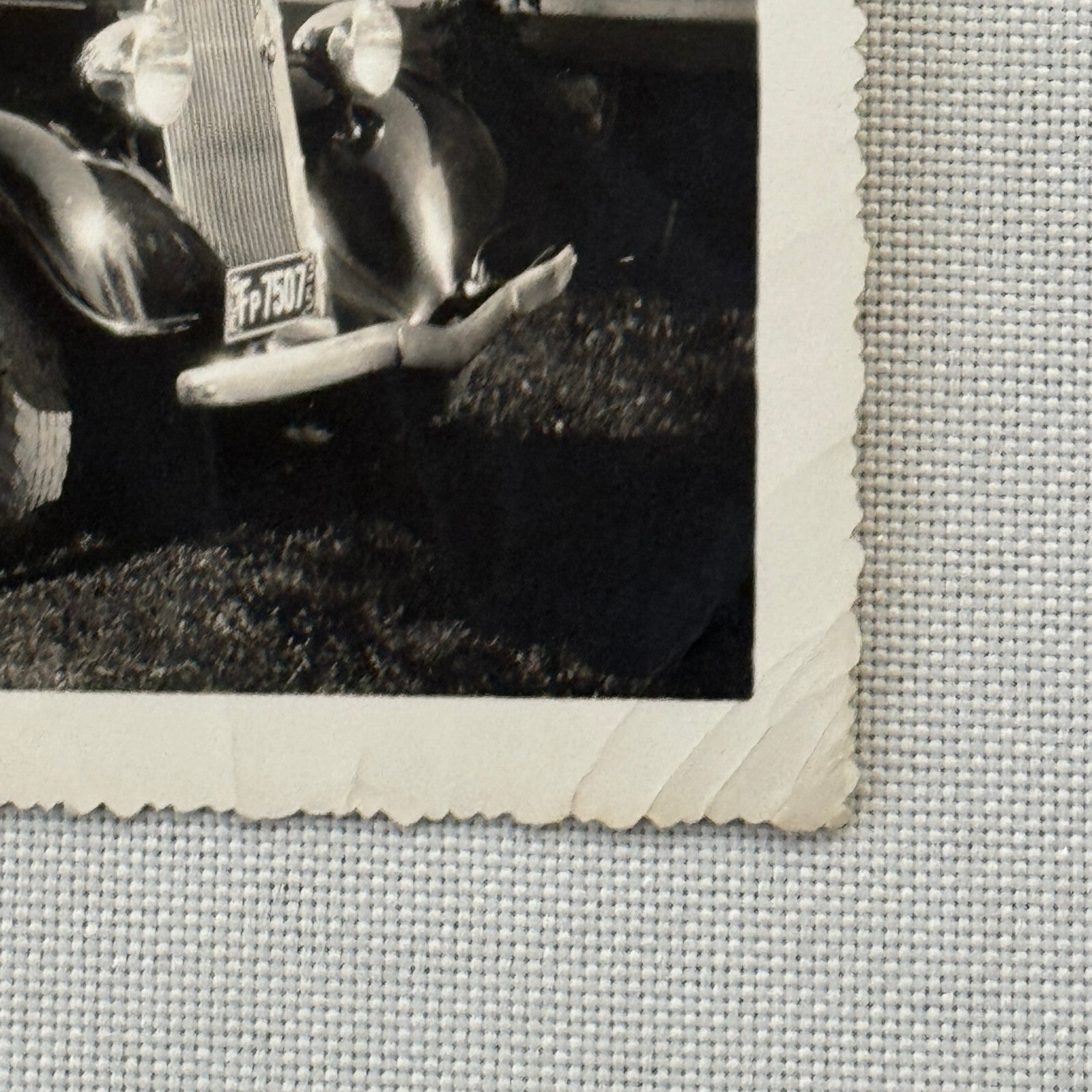 Vintage Car Automobile Snapshot Photo Photograph Woman with Car DS24 Quebec