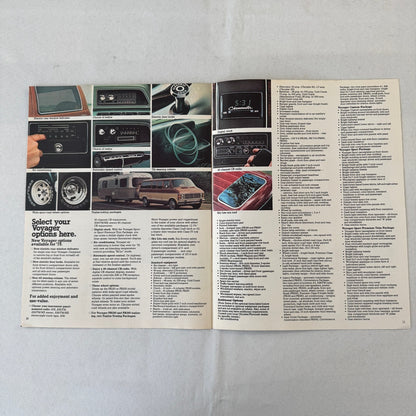 1979 Plymouth Voyager Van Wagon Sales Brochure Catalog
