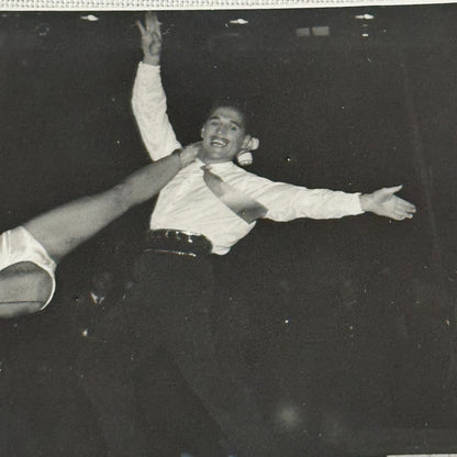 Vintage Circus Rollerskating Roller Skate Performer Act Photo Photograph