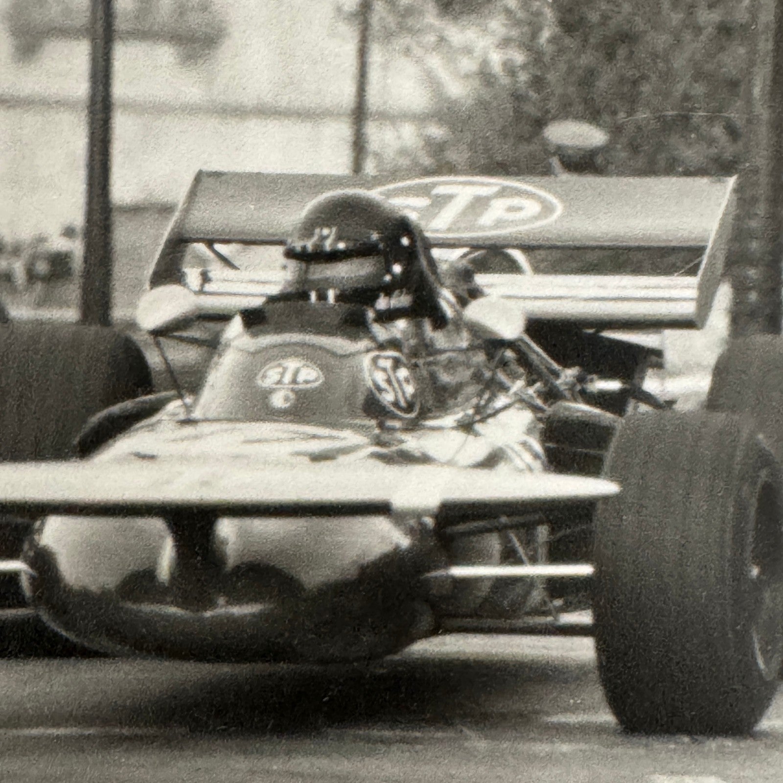 Vintage Racing Photo 1971 Spanish Grand Prix Race Andrea de Adamich