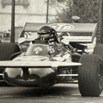 Vintage Racing Photo 1971 Spanish Grand Prix Race Andrea de Adamich