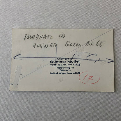 Vintage Airplane Plane Photo Photograph Aircraft Racing Driver Jack Brabham 