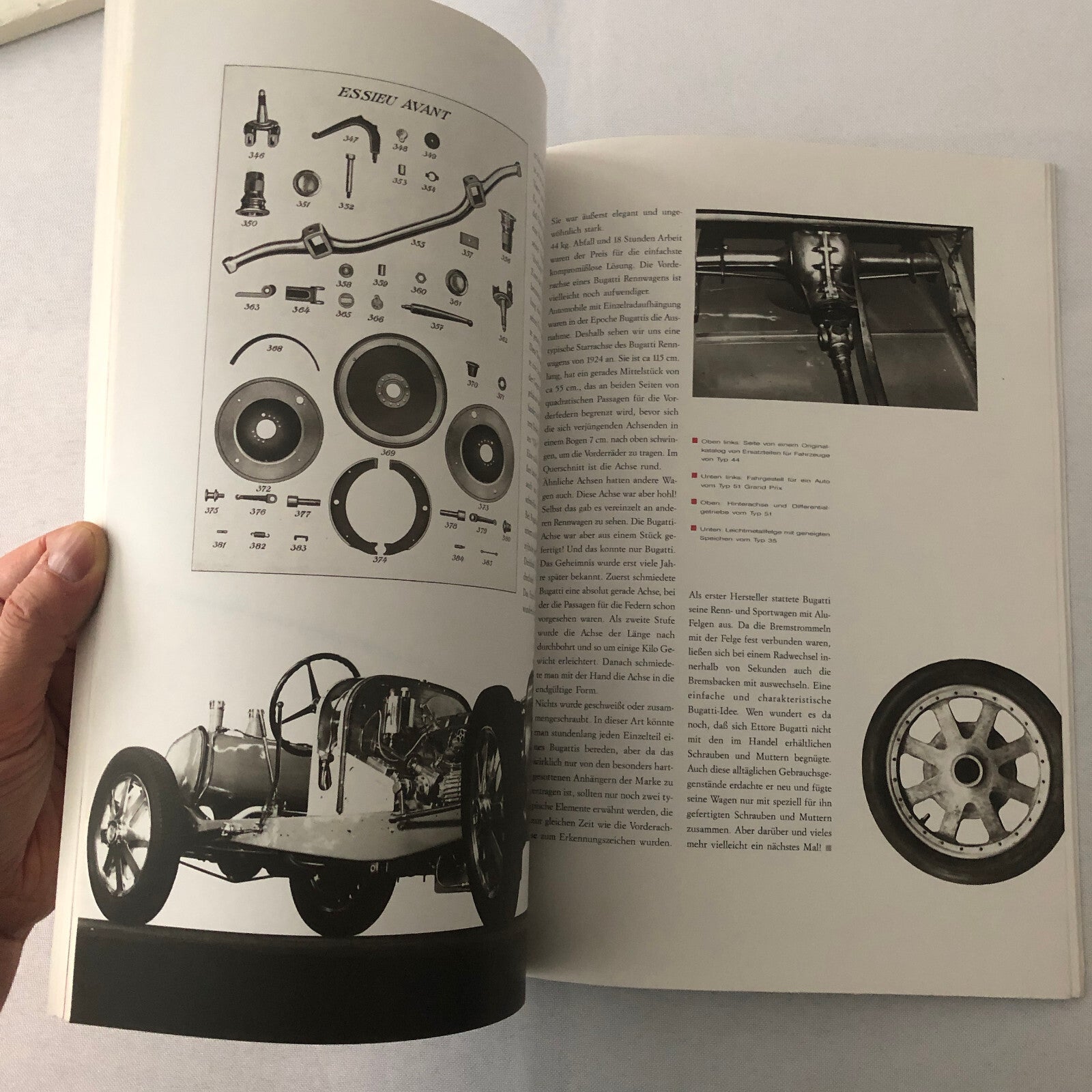 1990 Bugatti Car Book Magazine Journal German Text Vintage Cars +