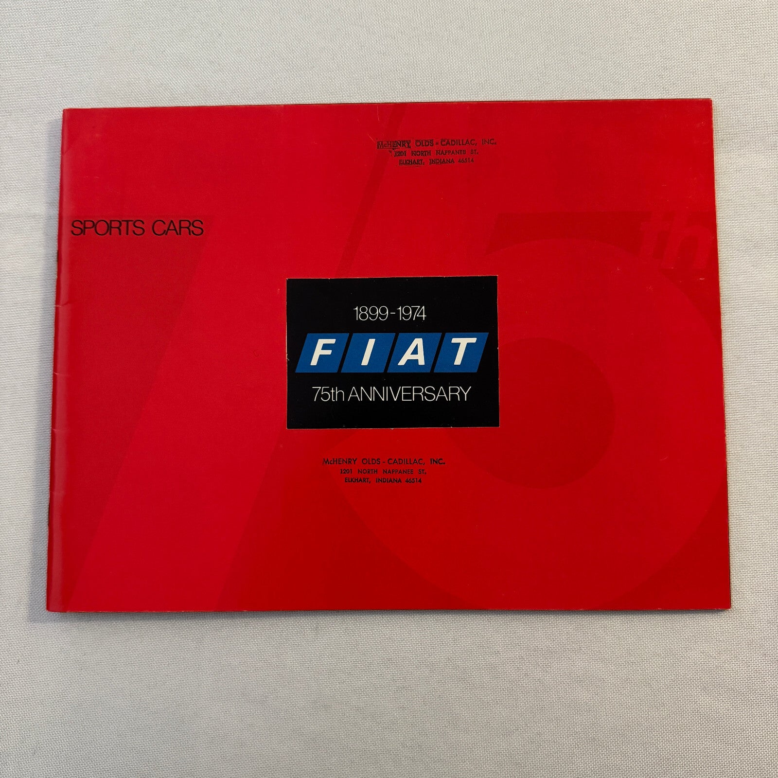 1974 Fiat Sports Car Sales Brochure Catalog 124 Sport Spider X1/9 X19 Sport L