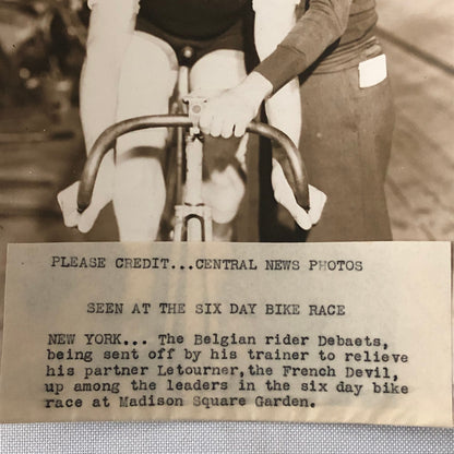 Press Photo Photograph Bicycle Racing Madison Square Gardens Bike Race