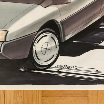 Car Styling Concept Illustration Art Drawing Sketch Vintage NOTTRODT