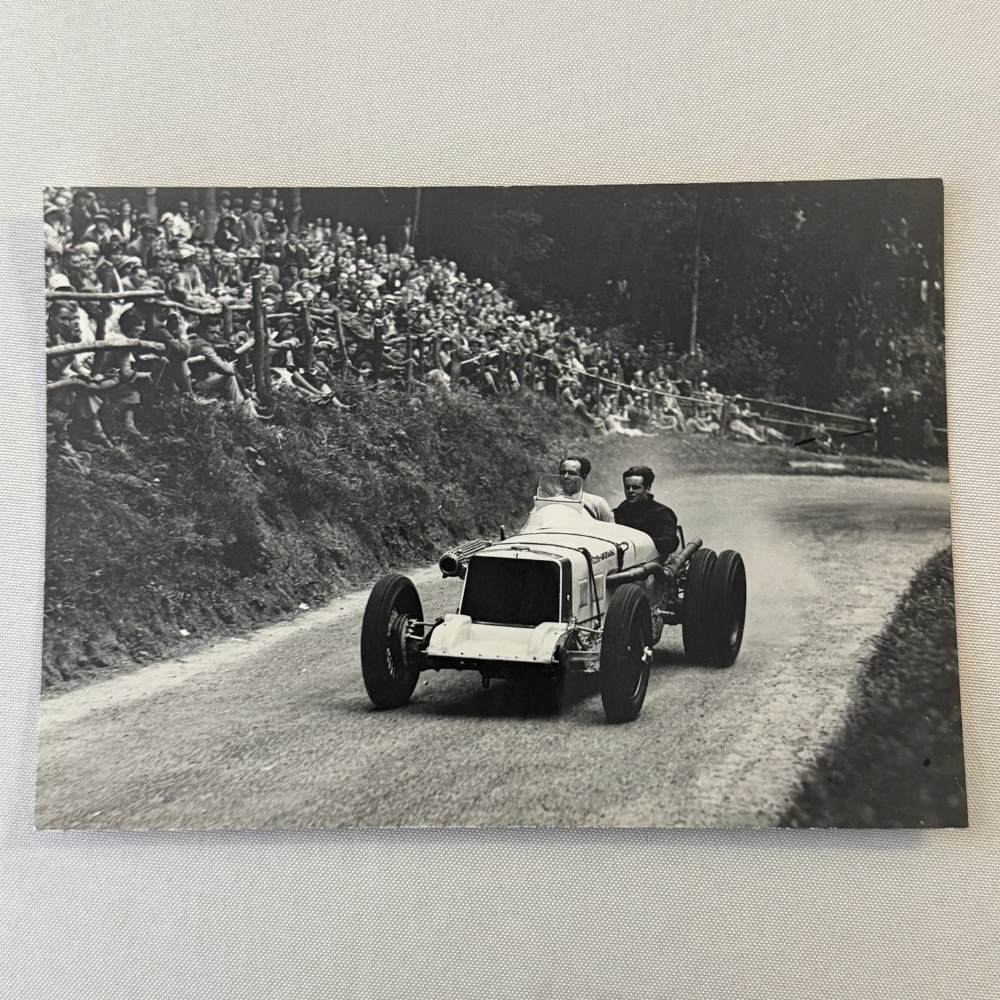 Vintage Racing Photo Vauxhall Villiers Car Raymond Mays Shelsley Walsh