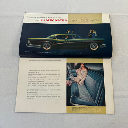 1957 Buick Car Sales Brochure Catalog Roadmaster Super Century Caballero Special