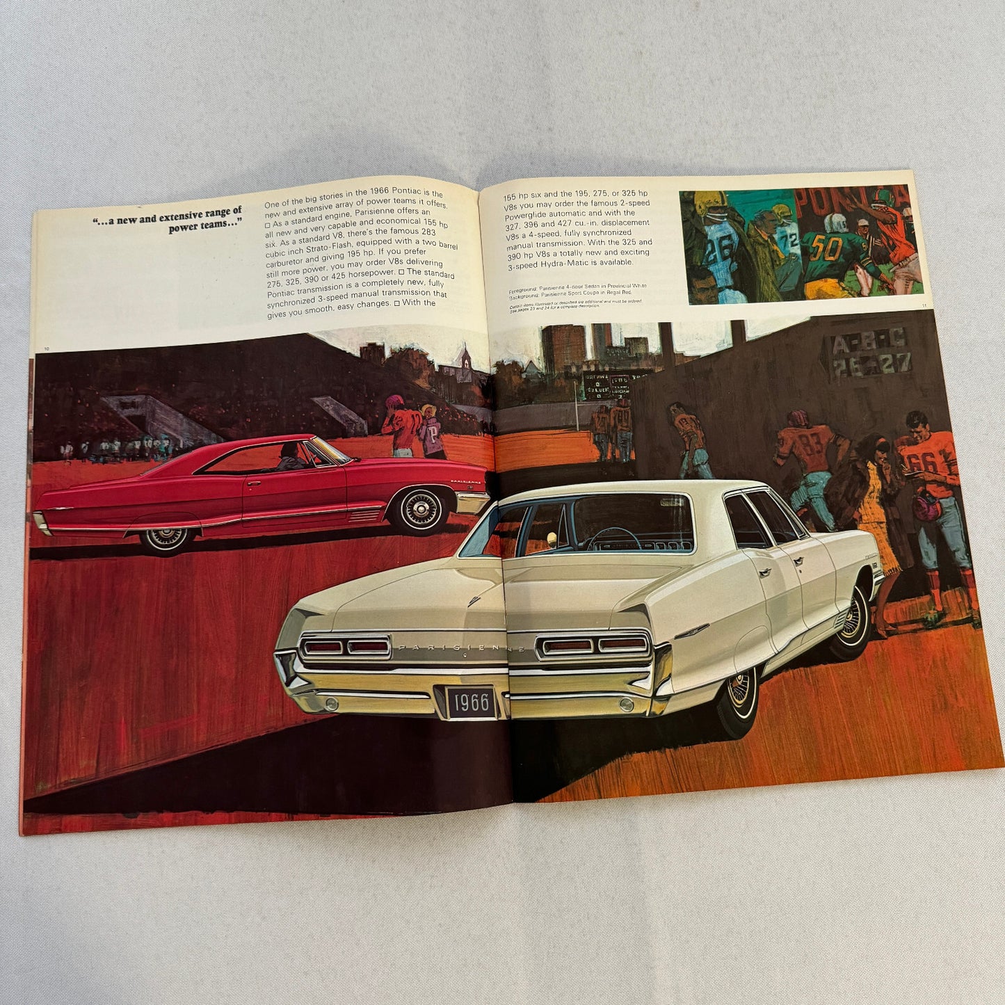 1966 Pontiac Sales Brochure Catalog Grand Parisienne Laurentian Strato Chief