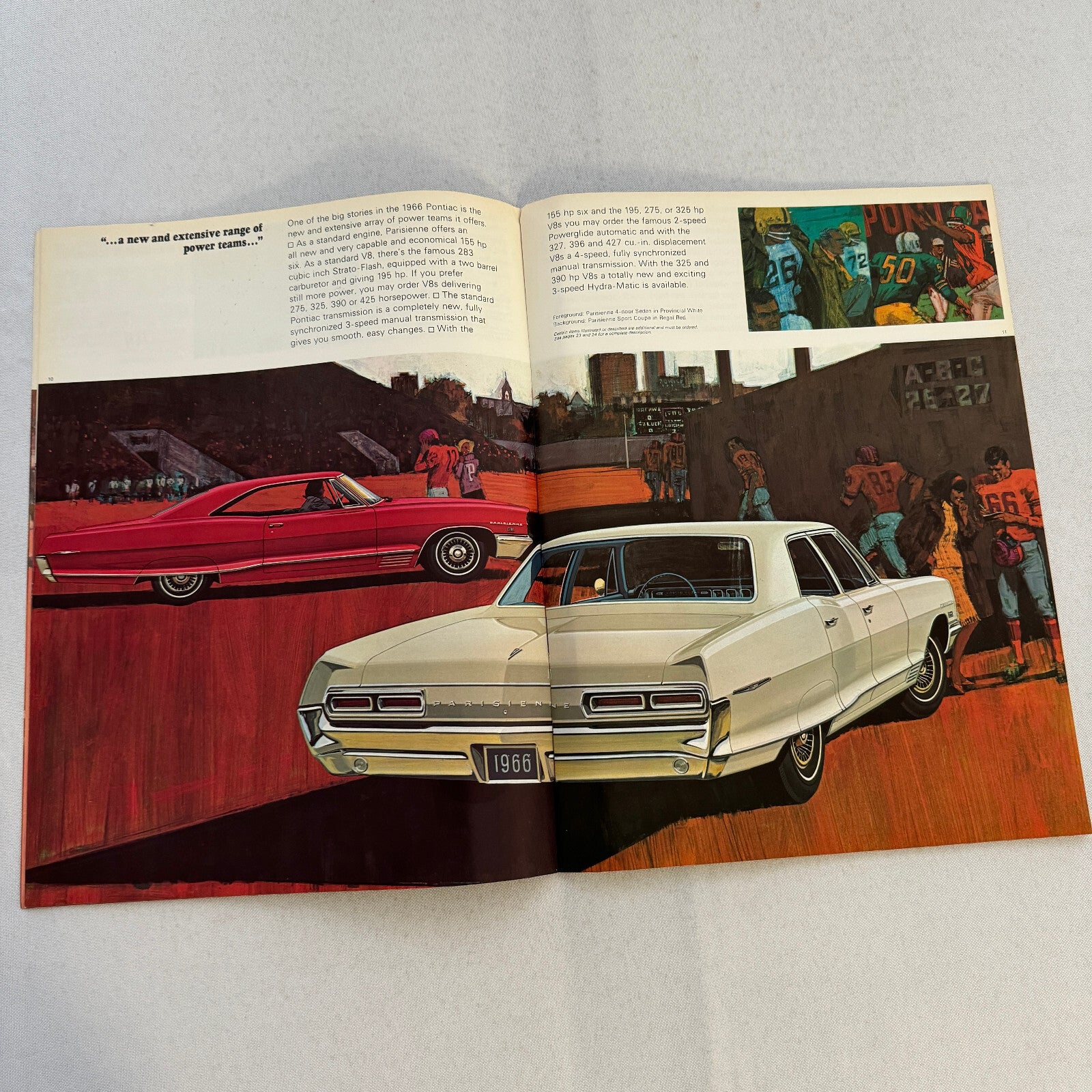 1966 Pontiac Sales Brochure Catalog Grand Parisienne Laurentian Strato Chief