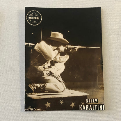 Billy Karaltini Western Circus Performer Photo Photograph Lot of 2 Bird Cowboy
