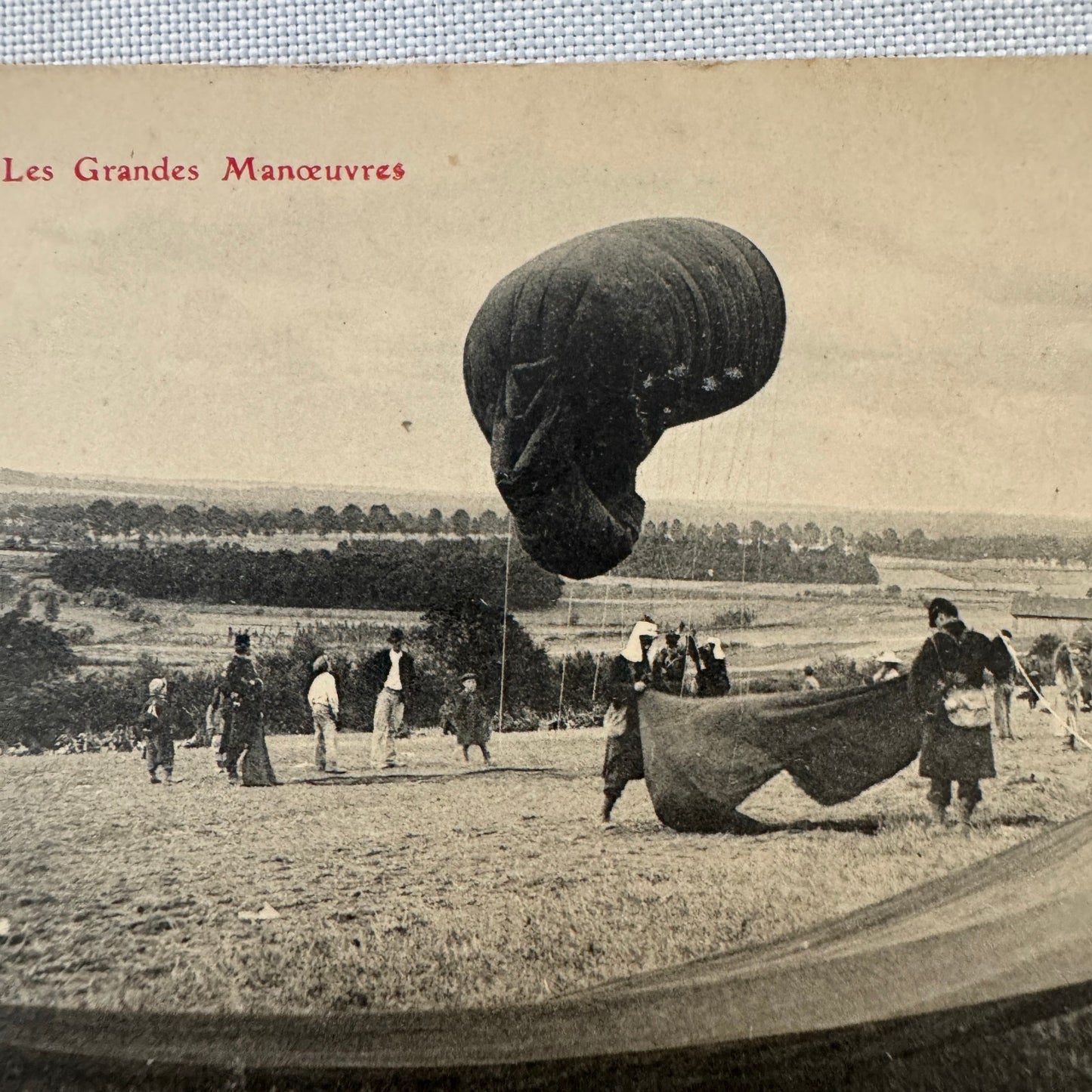 Vintage Airship Balloon Dirigible Postcard Post Card Military