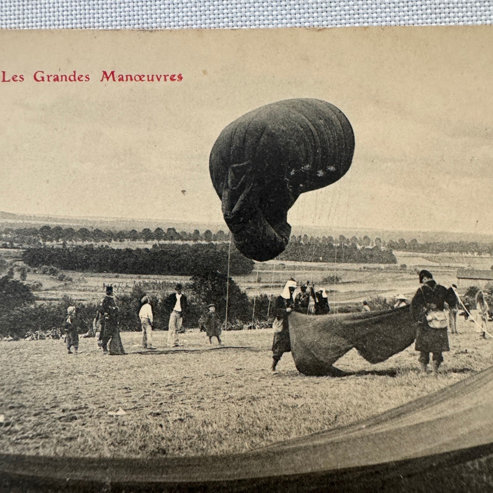 Vintage Airship Balloon Dirigible Postcard Post Card Military