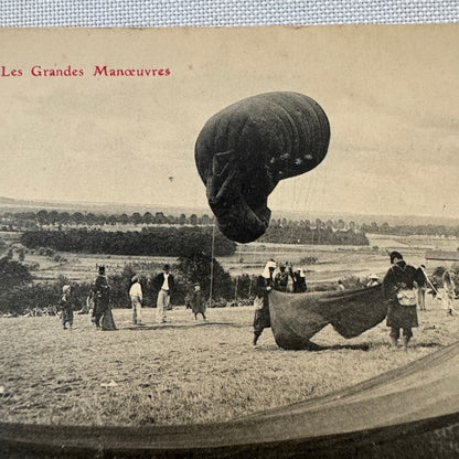 Vintage Airship Balloon Dirigible Postcard Post Card Military