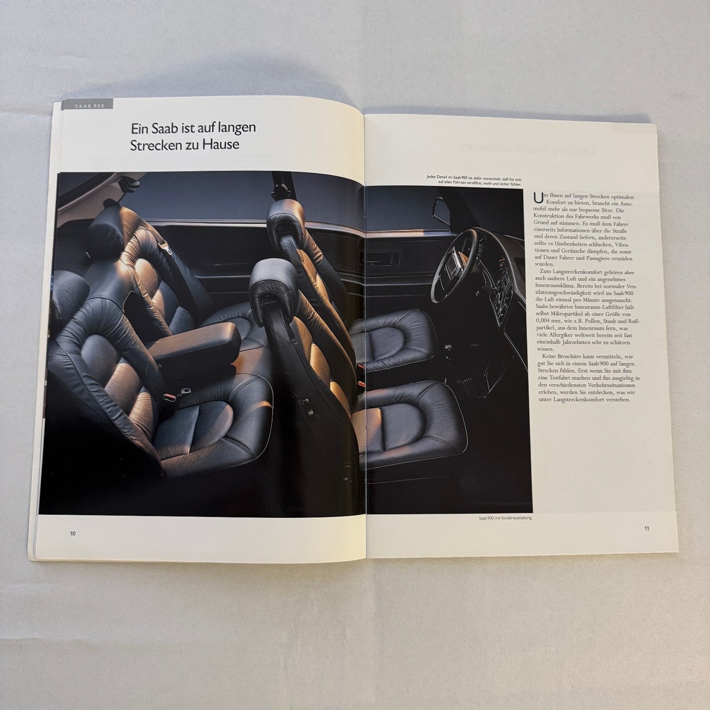 1993 Saab 900 Car Sales Brochure Catalog Saab 900 Cabriolet Turbo 16S GERMAN