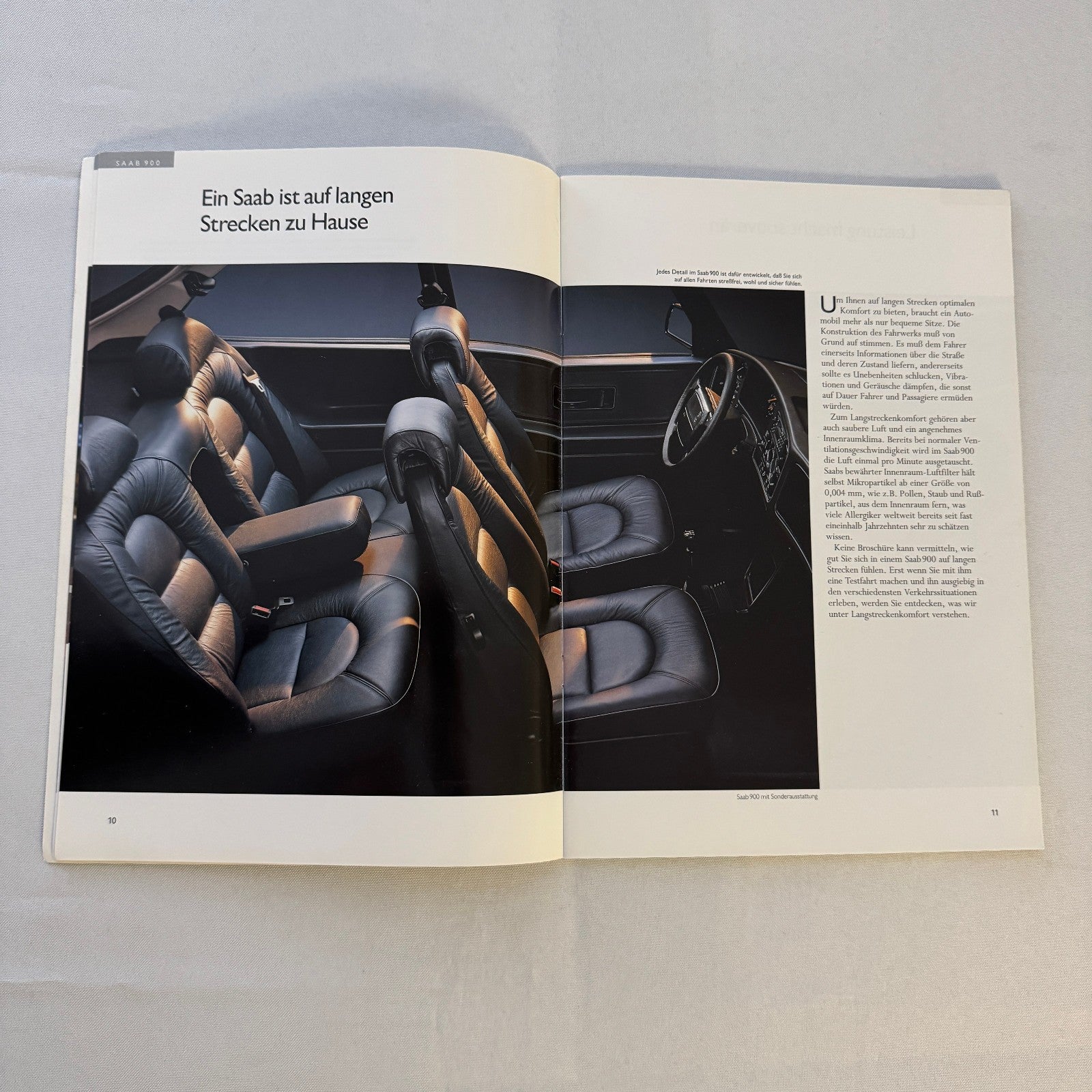 1993 Saab 900 Car Sales Brochure Catalog Saab 900 Cabriolet Turbo 16S GERMAN