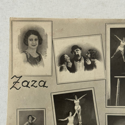 Vintage Circus Acrobat Clown Balancing Act Performer Photo Photograph E Gallai