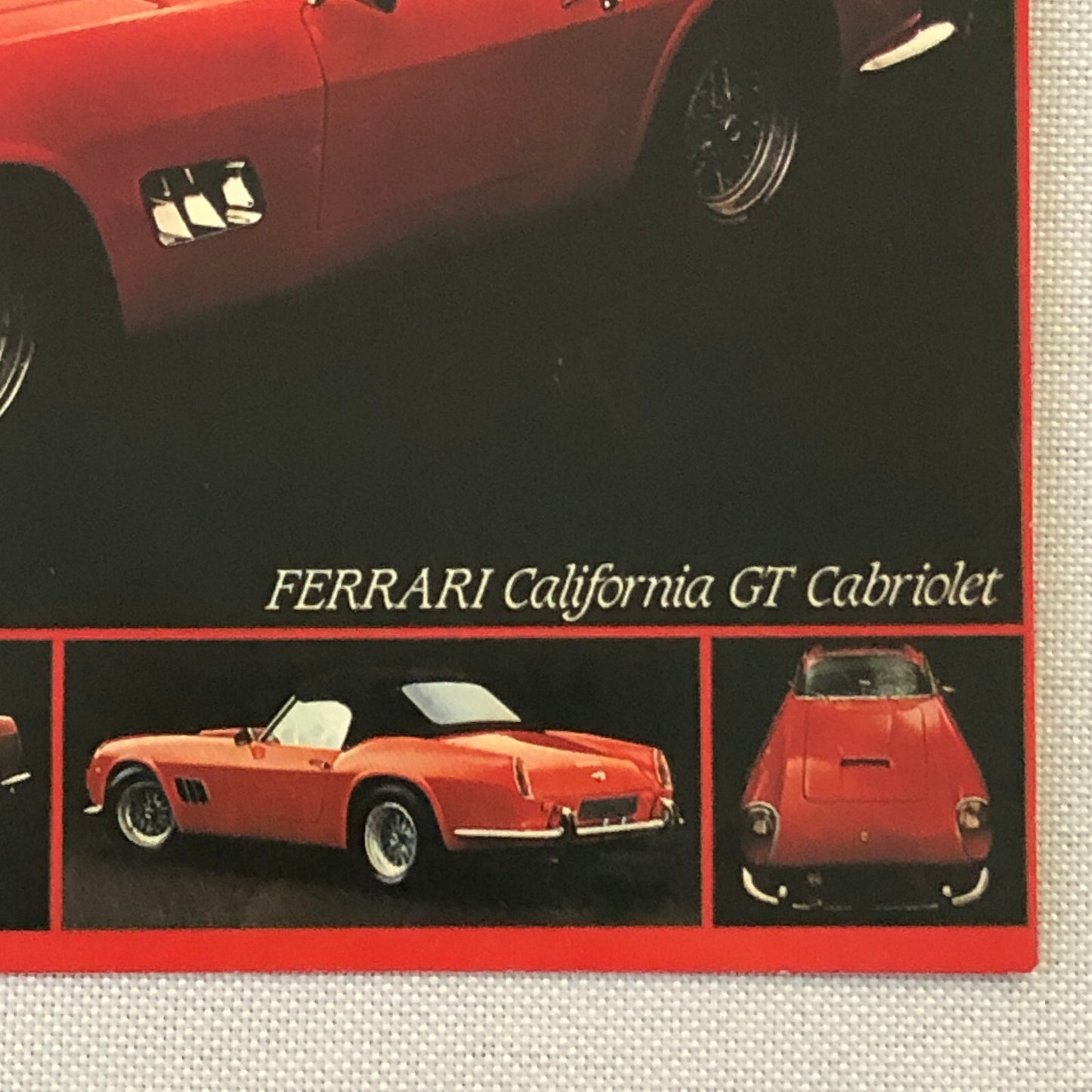 Ferrari 250 California GT Cabriolet Postcard Post Card 1990