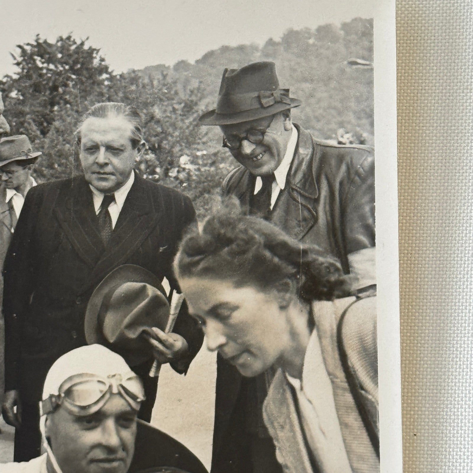 Vintage Racing Driver Photo Photograph Unidentified