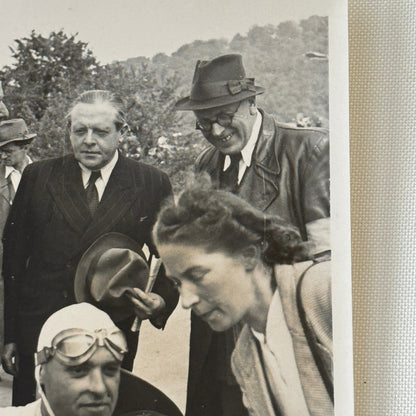 Vintage Racing Driver Photo Photograph Unidentified
