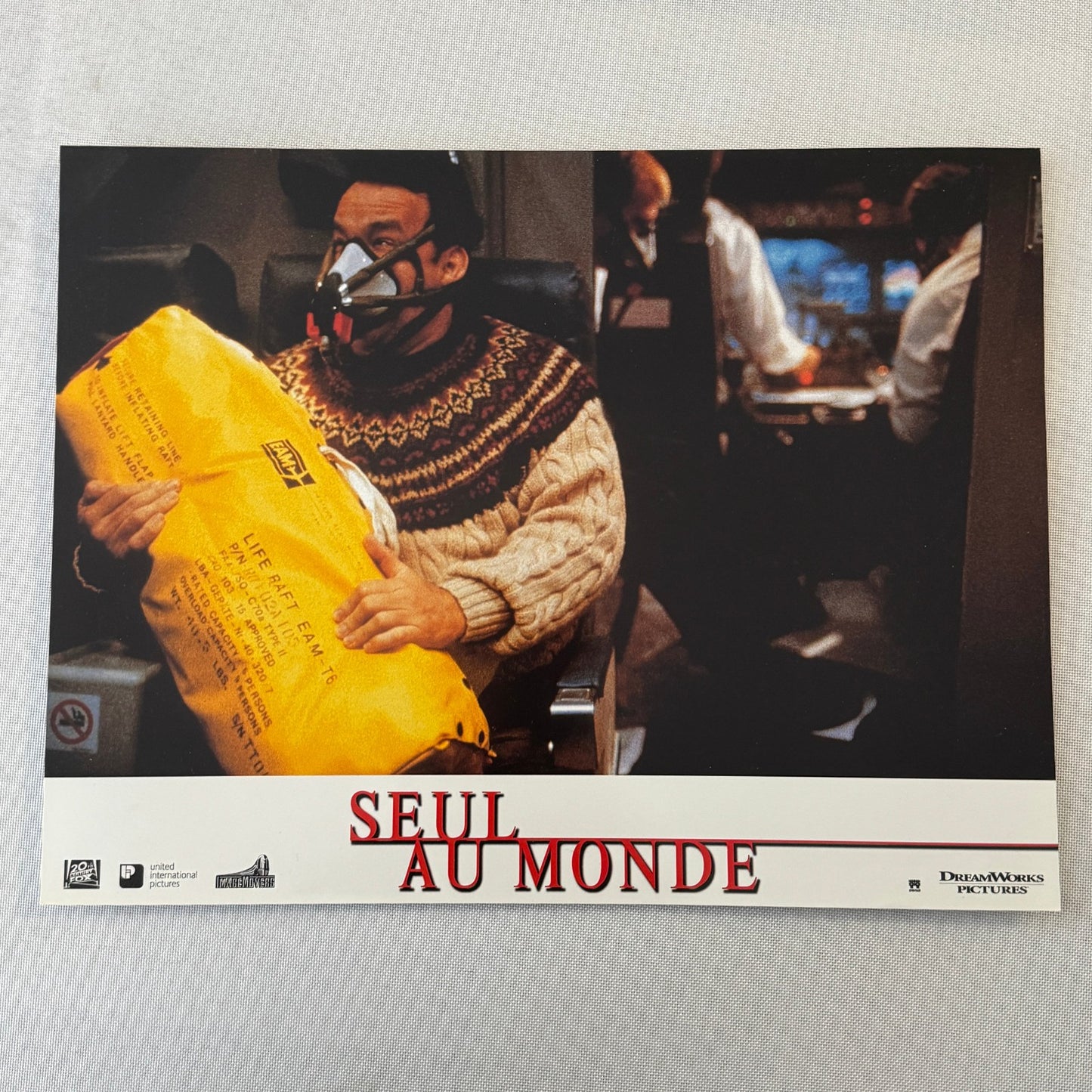 Vintage Movie Lobby Card Poster Lot Cast Away Seul Au Monde FRENCH Tom Hanks