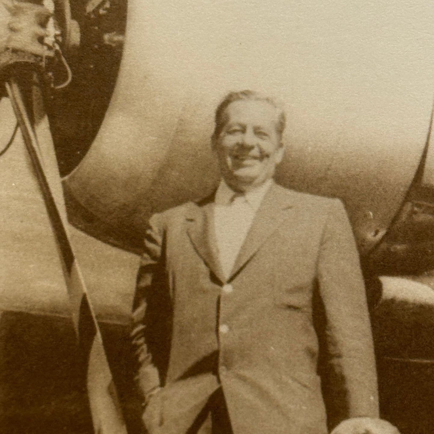 Vintage Photograph Donald Wills Douglas Sr with Dog Douglas Aircraft Aviation
