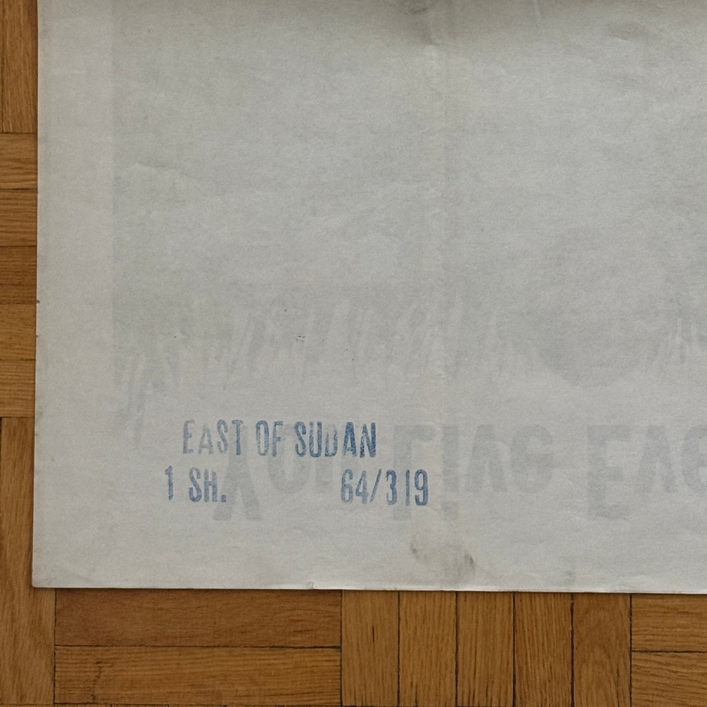 Vintage Movie Poster East of Sudan Film 1964 Anthony Quayle Silvia Syms