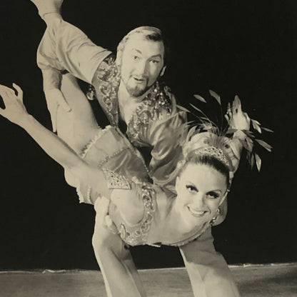 Vintage Figure Skating Press Photo 1974 Television Ice Skaters Photograph