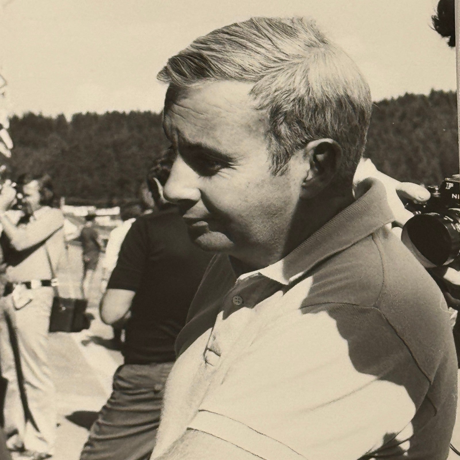 Vintage Racing Photo 1971 Austrian Grand Prix Jackie Stewart Teddy Meier