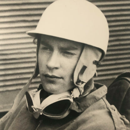 Vintage 1950s Racing Photo Photograph - Stirling Moss Driver Portrait 