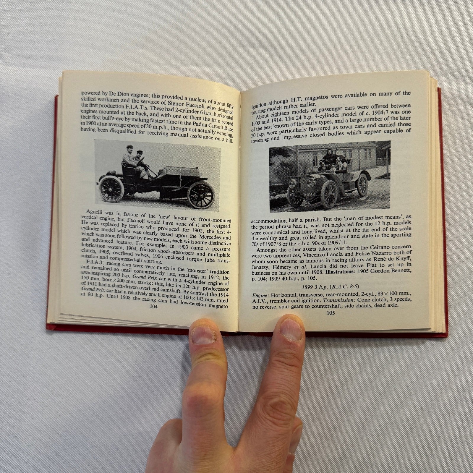1963 Veteran Motorcar Pocketbook Book Vintage Bugatti Benz Rolls Royce and More