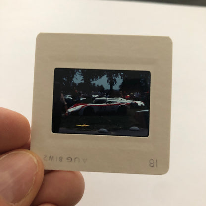 Porsche Car Show 35mm Photo Slide Vintage Racing Car