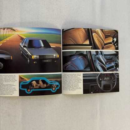 1982 Renault 9 Car Sales Brochure Catalog Advertising Vintage