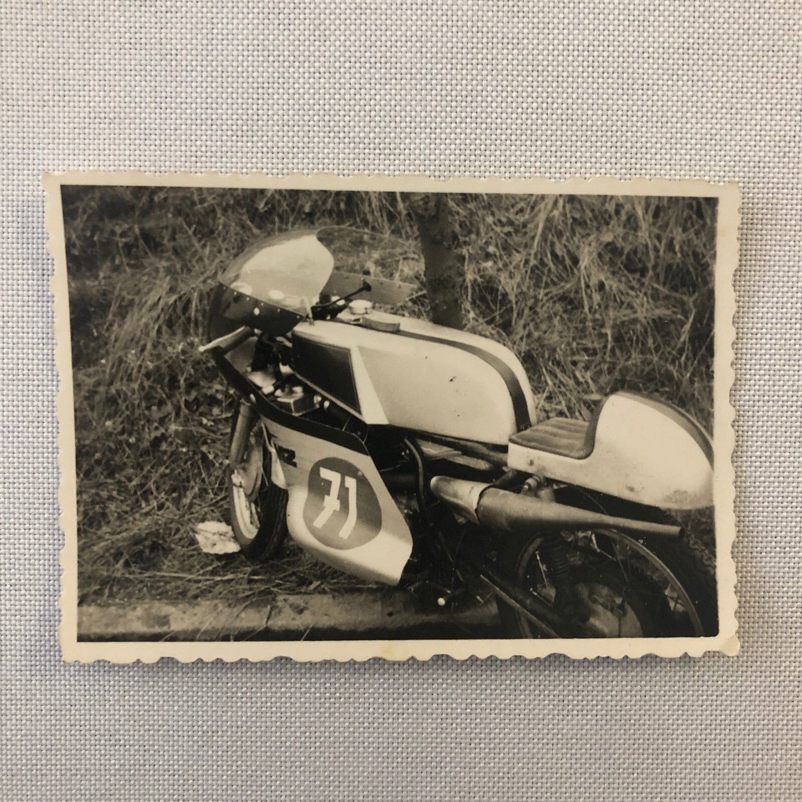 Vintage Motorcycle Racing Photo Photograph Germany Lot 4x Mike Duff Yamaha +