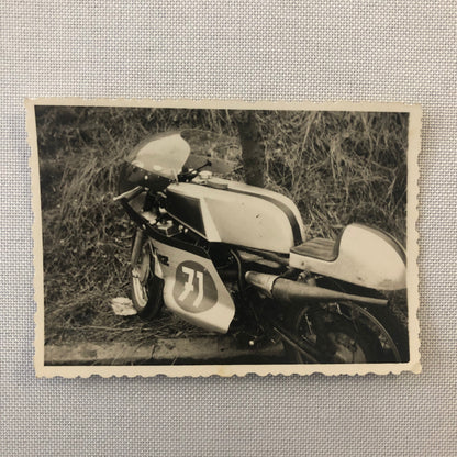 Vintage Motorcycle Racing Photo Photograph Germany Lot 4x Mike Duff Yamaha +