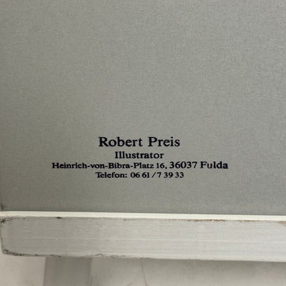 1953 Nash Ambassador Club Coupe Car Illustration Art Drawing Vintage Miniature