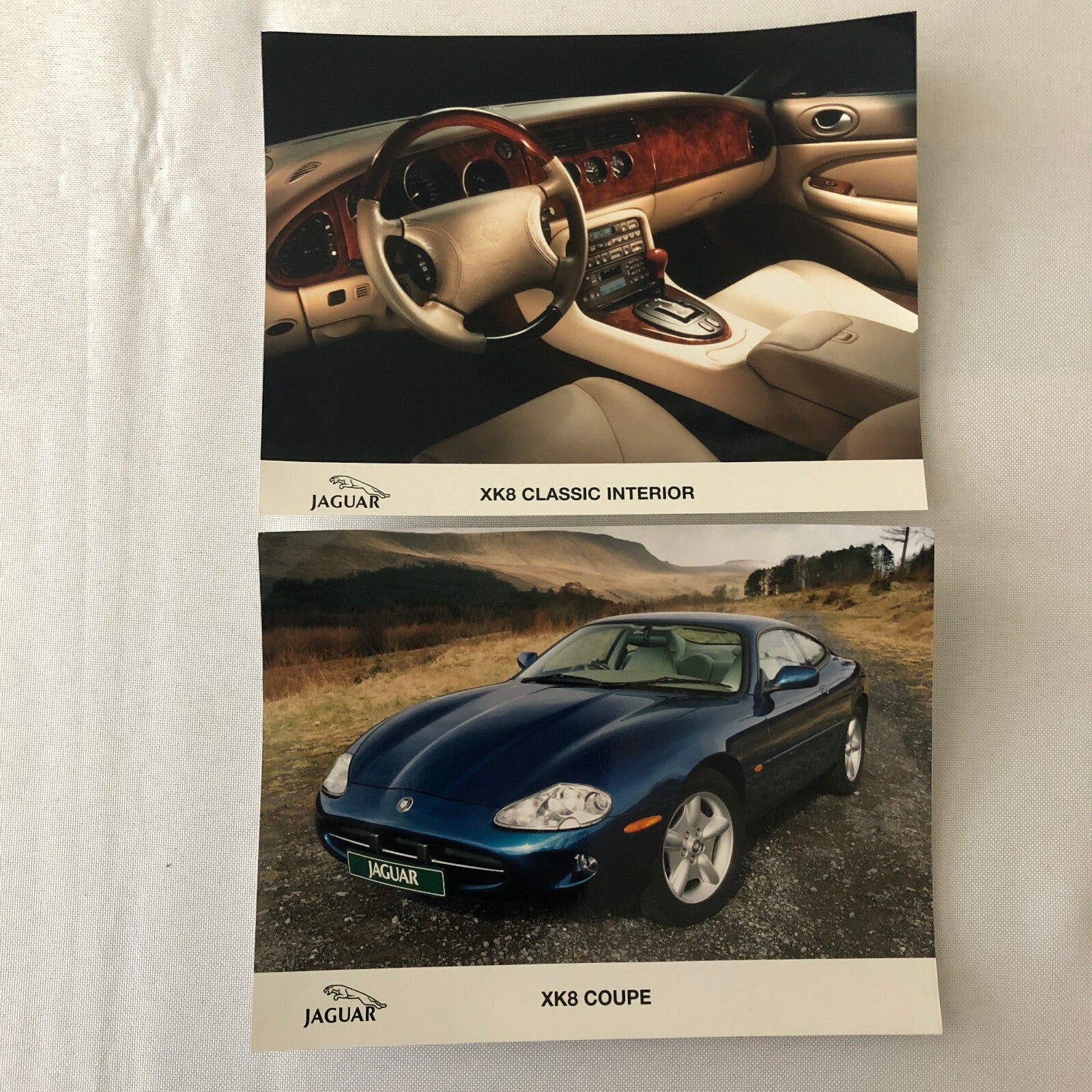 Jaguar XK XK8 Factory Press Photo Photograph Lot of 2 Jaguar XK8 Coupe