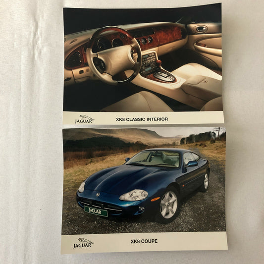 Jaguar XK XK8 Factory Press Photo Photograph Lot of 2 Jaguar XK8 Coupe