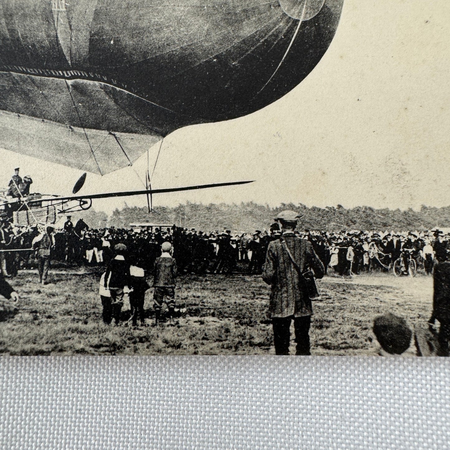 Vintage Zeppelin Airship Dirigible Postcard Post Card French Nulli Secundus