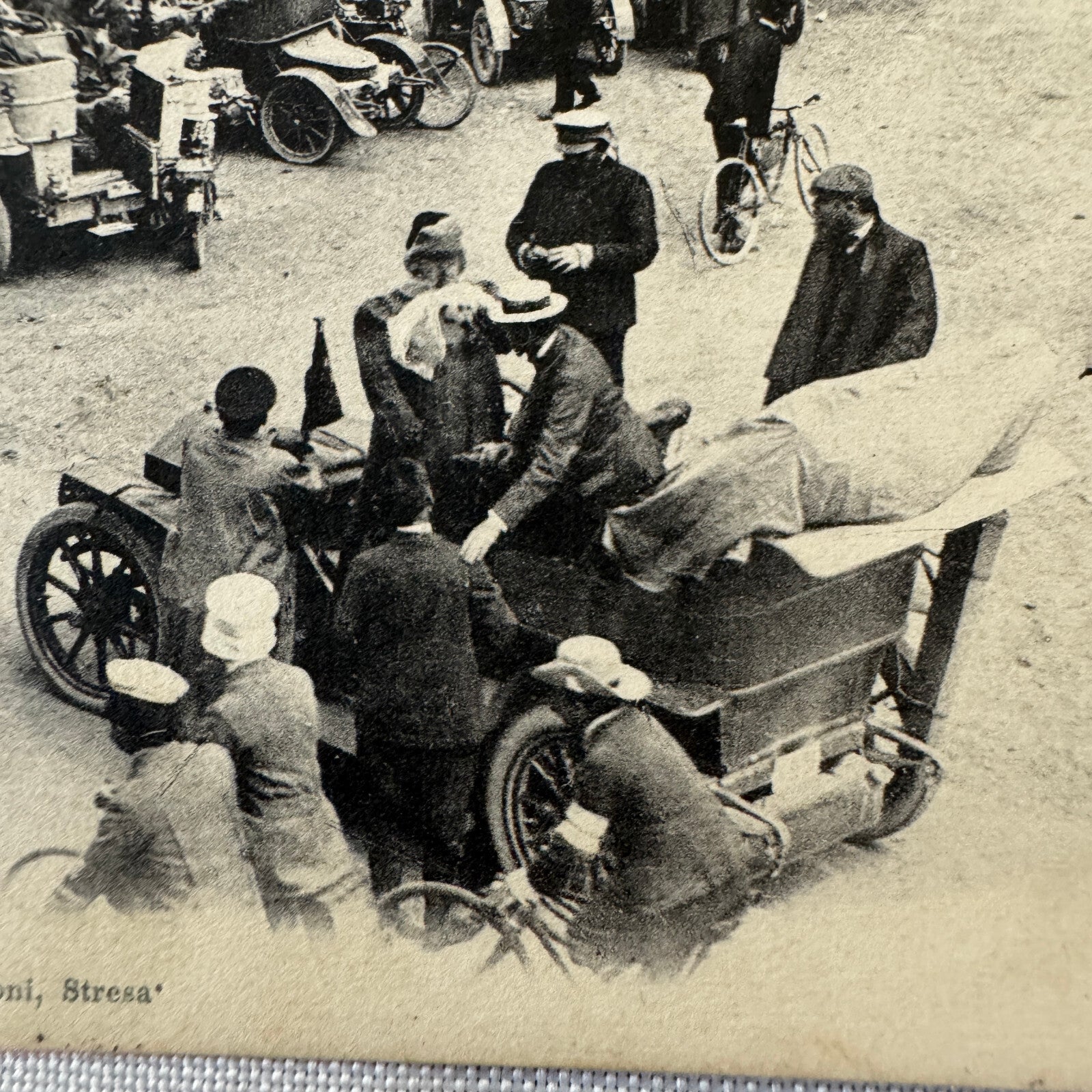 Vintage Italian Postcard Post Card Automobile Touring Club Car 1905