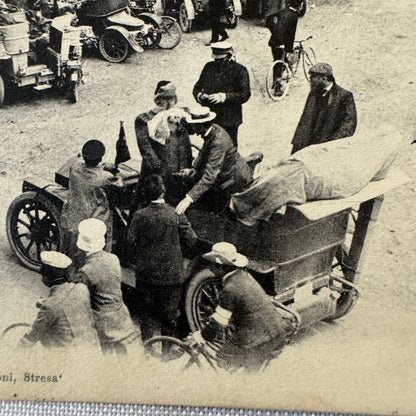Vintage Italian Postcard Post Card Automobile Touring Club Car 1905