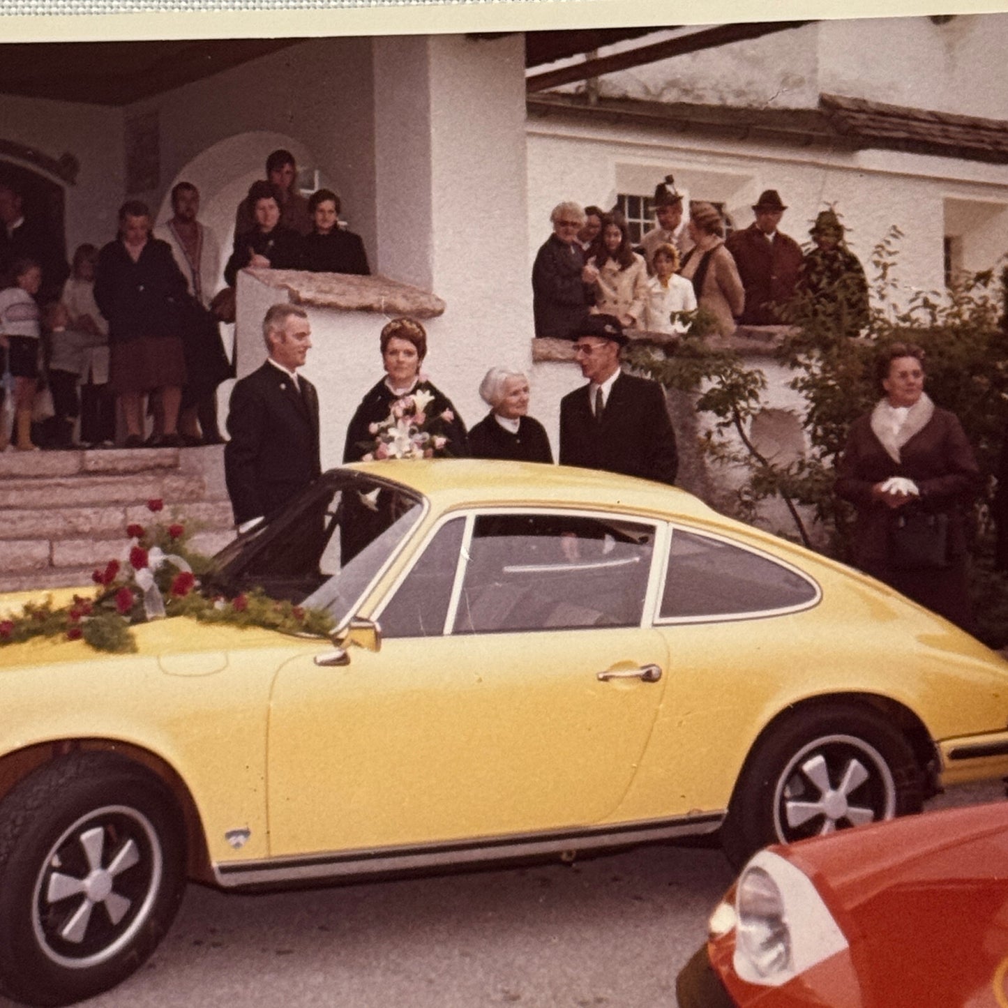 Vintage Porsche 911 Car at Event Photo Photograph Print Lot 2x