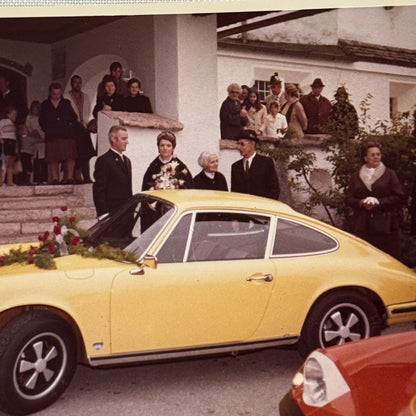 Vintage Porsche 911 Car at Event Photo Photograph Print Lot 2x