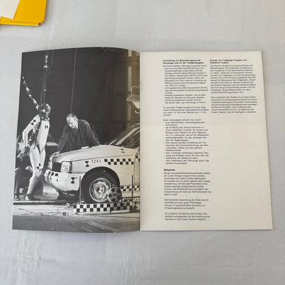 1980 Renault 5 Safety Testing Car Press Kit Brochure Photos Vintage GERMAN Text