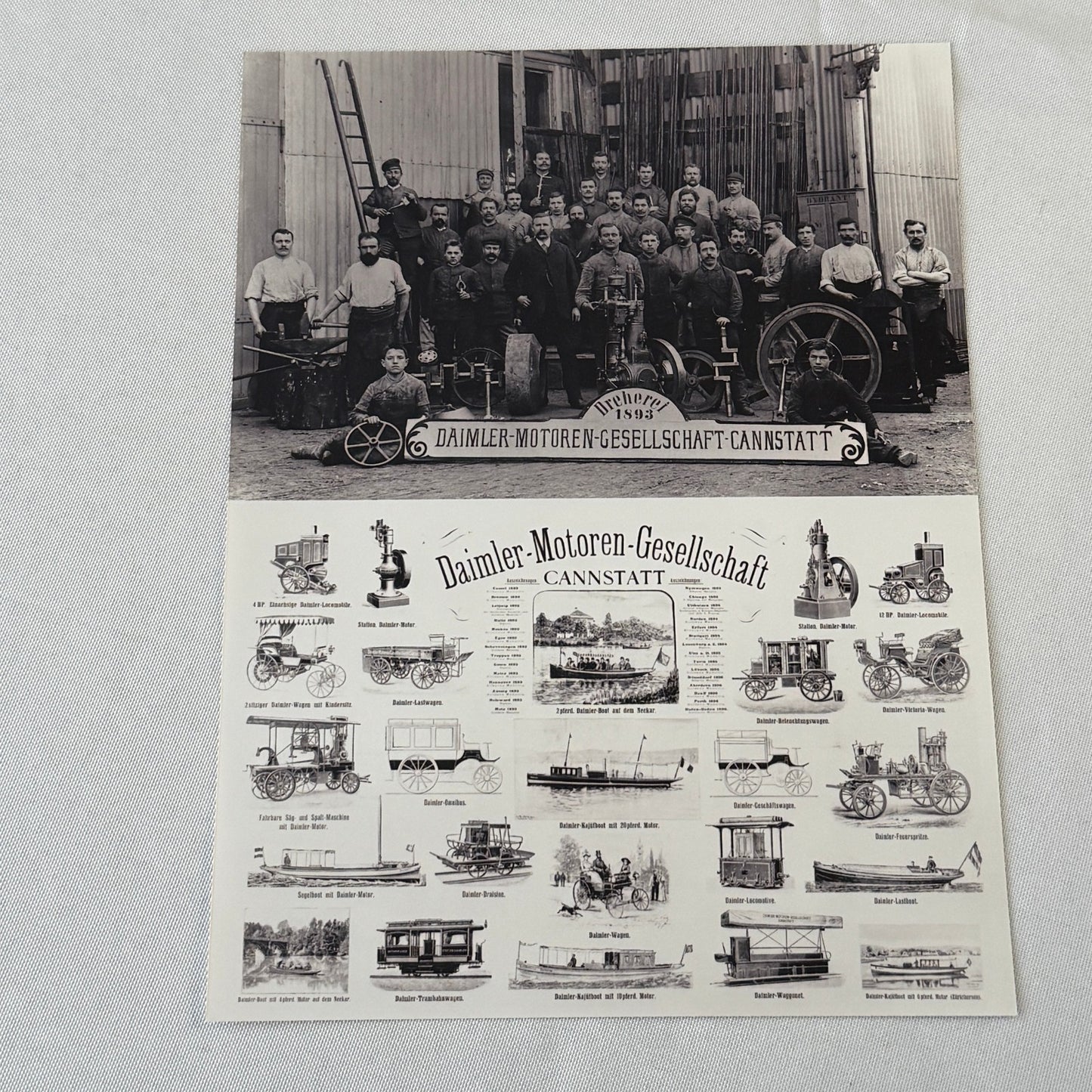 Mercedes Benz History Early Press Kit Gottlieb Daimler Photos GERMAN