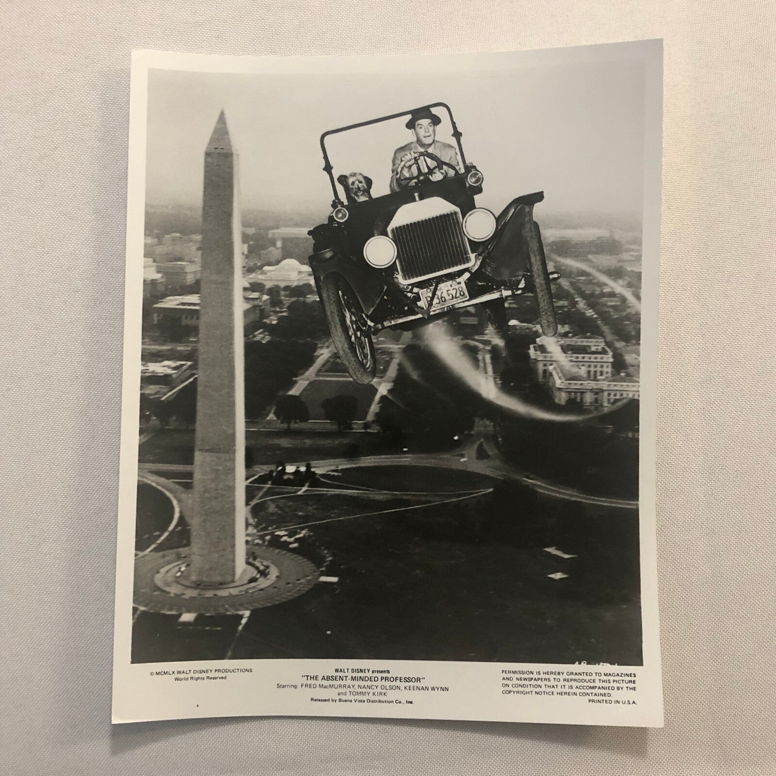 Walt Disney The Absent Minded Professor Press Photo Photograph