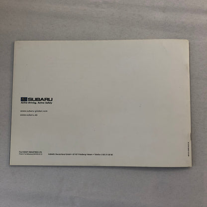Subaru Impreza WRX STi Car Sales Brochure Catalog GERMAN TEXT European