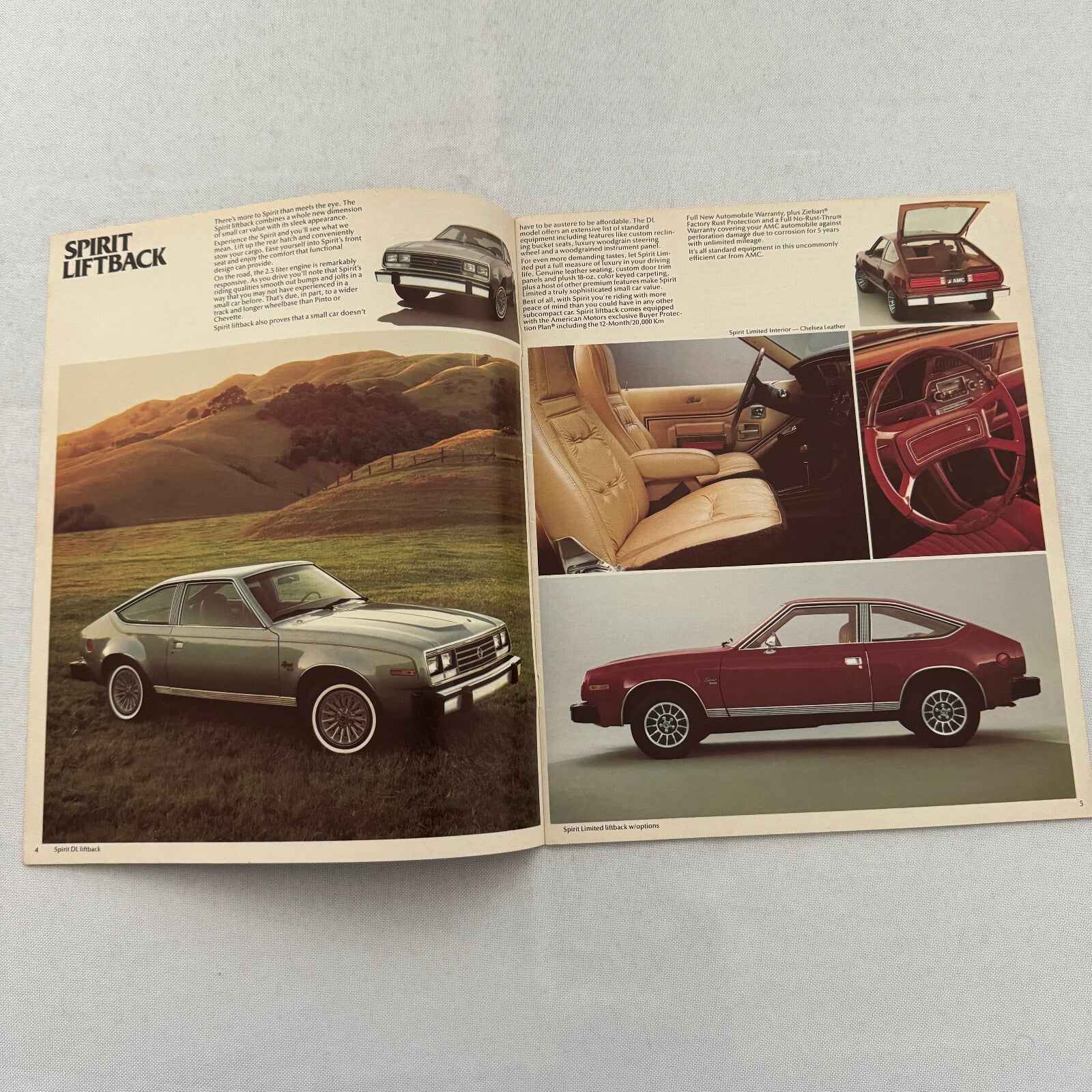 1980 AMC Car Sales Brochure Catalog AMC Spirit AMX Concord Pacer Eagle 4WD